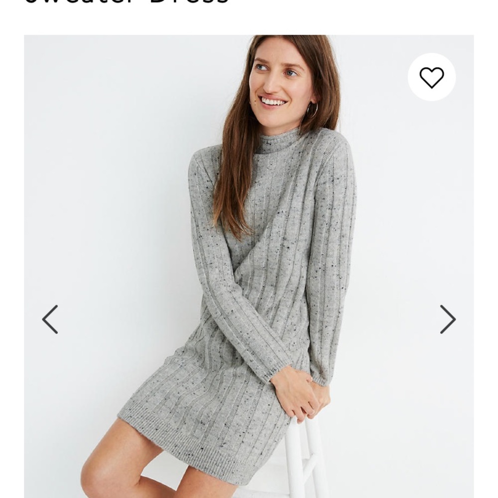Donegal Rolled Mockneck Sweater Dress